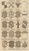 Peerage Arms. Byng Coke West Murray Verney North Petre Bligh Dormer… 1748