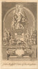 Tomb of John Sheffield, Duke of Buckingham, Westminster Abbey 1755 old print