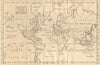 A map of the world on Mercators Projection. Davis Land. GENTS MAG 1755 old