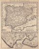 Spain & Portugal. Mouth of the River Tagus, Lisbon harbour. GENTS MAG 1756 map