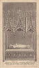 Tomb of Philippa de Mohun, Duchess of York. Westminster Abbey. London 1757