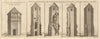 Tower of the Winds, Athens. St. Catherine's Oratory, Isle of Wight 1757 print