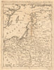 The several countries… Lithuania Latvia Estonia Poland. GENTS MAG 1757 old map