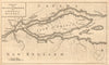 Island of / Île-d'Orléans & Quebec City environs. Canada. GENTS MAG 1759 map