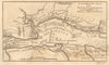 An authentic plan of the River St. Laurence… Quebec City. GIBSON 1759 old map
