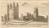 South west prospect of Tattershall Castle & Collegiate Church, Lincolnshire 1759