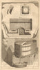 Apparatus for brewing, by Bellin 1761 old antique vintage print picture