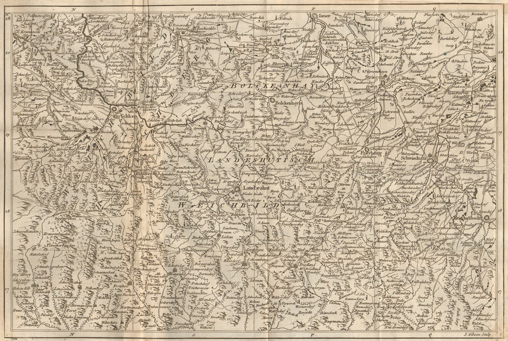 SW Lower Silesia. Jelenia & Kamienna Gora. Swidnica. Poland. GIBSON 1761 map