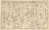 East Midlands & Yorkshire road strip map. Derby Ripon Grimsby. BOWEN 1774