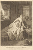 Mirtilus and Chloe, from Gessner's Idyls. Family 1776 old antique print