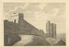 View of the New, or Water Tower, at Chester 1777 old antique print picture