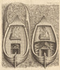 Fire ships used at the Siege of Antwerp in 1584. 80 Years' War. Belgium 1783