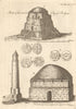 Ruins of the ancient city of Bolgari. Arabic & Kufan coins. Bolghar. Russia 1785