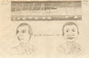 The Boatswain's Nose caricature.  Waterspouts 1788 old antique print picture