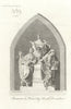 Monument for James Marwood in Widworthy Church, Devon 1791 old antique print