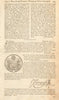 Arms and autograph of Oliver Cromwell 1791 old antique vintage print picture