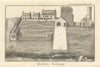Godstow Nunnery / Abbey, Oxfordshire 1791 old antique vintage print picture