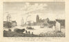 View of St. Mary Redcliffe Church, Bristol. Avon. Redcliff Back 1792 old print