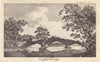 Duffield Bridge, Makeney Road. Derbyshire 1792 old antique print picture