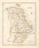 COUNTY ANTRIM antique map for LEWIS by DOWER & CREIGHTON. Ulster 1846 old