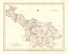 COUNTY CAVAN antique map for LEWIS by DOWER & CREIGHTON. Ireland 1846 old