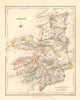 COUNTY KERRY antique map for LEWIS by DOWER & CREIGHTON. Ireland 1846 old