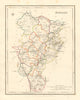 COUNTY KILDARE antique map for LEWIS by DOWER & CREIGHTON. Ireland 1846