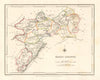 KINGS COUNTY (OFFALY) antique map for LEWIS. DOWER & CREIGHTON. Ireland 1846