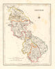 COUNTY LEITRIM antique map for LEWIS by DOWER & CREIGHTON. Ireland 1846
