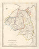 COUNTY LONDONDERRY antique map for LEWIS by DOWER & CREIGHTON. Ulster 1846