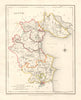 COUNTY LOUTH antique map for LEWIS by DOWER & CREIGHTON. Ireland 1846 old
