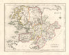 COUNTY MAYO antique map for LEWIS by DOWER & CREIGHTON. Ireland 1846 old