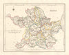 COUNTY MEATH antique map for LEWIS by DOWER & CREIGHTON. Ireland 1846 old