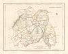 QUEENS COUNTY (LAOIS) antique map for LEWIS. DOWER & CREIGHTON. Ireland 1846