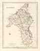 COUNTY ROSCOMMON antique map for LEWIS by DOWER & CREIGHTON. Ireland 1846