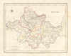 COUNTY TYRONE antique map for LEWIS by DOWER & CREIGHTON. Ulster 1846 old