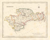 COUNTY WATERFORD antique map for LEWIS by DOWER & CREIGHTON. Ireland 1846
