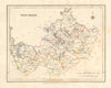 COUNTY WESTMEATH antique map for LEWIS by DOWER & CREIGHTON. Ireland 1846