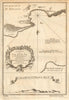 Porto Grande Bay. Mindelo, Sao Vicente, Cape Verde islands. CHILD 1745 old map