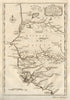 Countries bordering… the Sanaga & Gambra. Senegal Gambia rivers KITCHIN 1745 map
