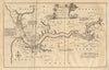 River Gambia from its mouth to Eropina. KITCHIN / LEACH 1745 old antique map