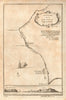 Map of the coast of Cape de Verde. Cap Vert Senegal Dakar. KITCHIN 1745