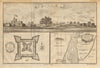 Ghana Forts Komenda & Vredenburg. Commendo. Sherbro, Sierra Leone 1745 old map