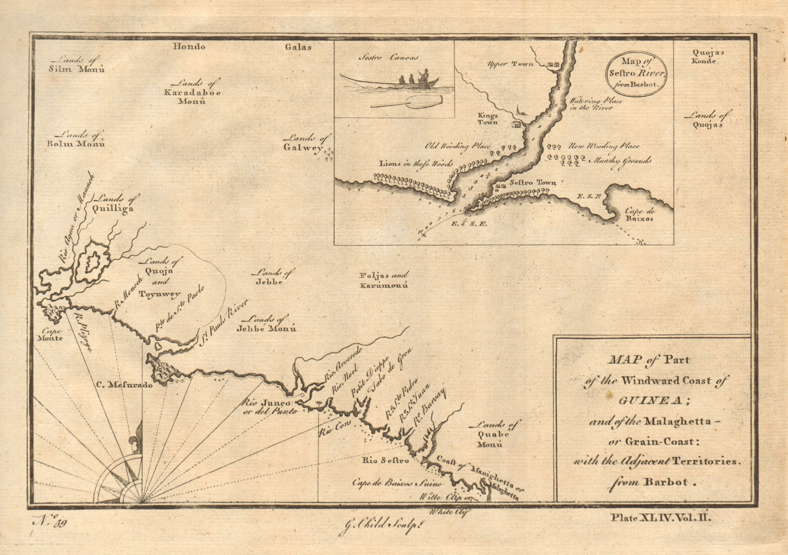 Windward coast of Guinea… Sestro River. Liberia coast. Monrovia. CHILD ...