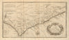 The Gold Coast from Issini to Alampi. Ghana. Volta delta. D'ANVILLE 1745 map