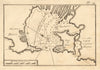 Bouc. Plan of Port-de-Bouc. Bouches-du-Rhône, France. ROUX 1804 old map