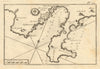 Villefranche-sur-Mer & St-Jean-Cap-Ferrat. Nice. Alpes-Maritimes. ROUX 1804 map