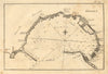 Genes. Plan of the port of Genoa. Italy. ROUX 1804 old antique map chart