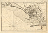 Livourne. Plan of the Port and Roadstead of Livorno. Italy. ROUX 1804 old map