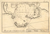 Plan de Civitavechia. Plan of the port of Civitavecchia. Italy. ROUX 1804 map